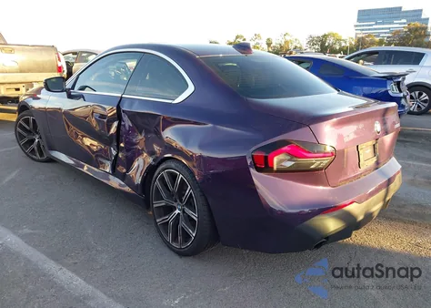 2022 BMW 230 I z USA, uszkodzony, nr VIN 3MW23CM0XN8C52795